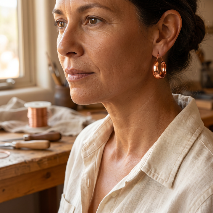 Amelia's Dell Copper Earrings