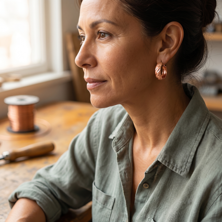 Amelia's Vale Copper Earrings