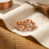 Amelia's Tor Copper Earrings