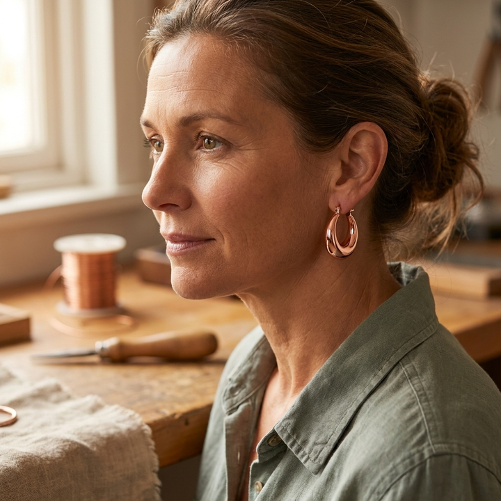 Amelia's Marl Copper Earrings