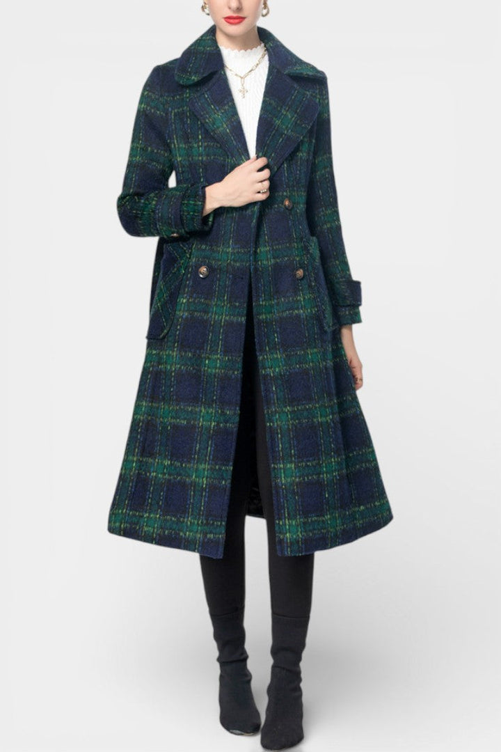 Sabella | Checked Longline Coat