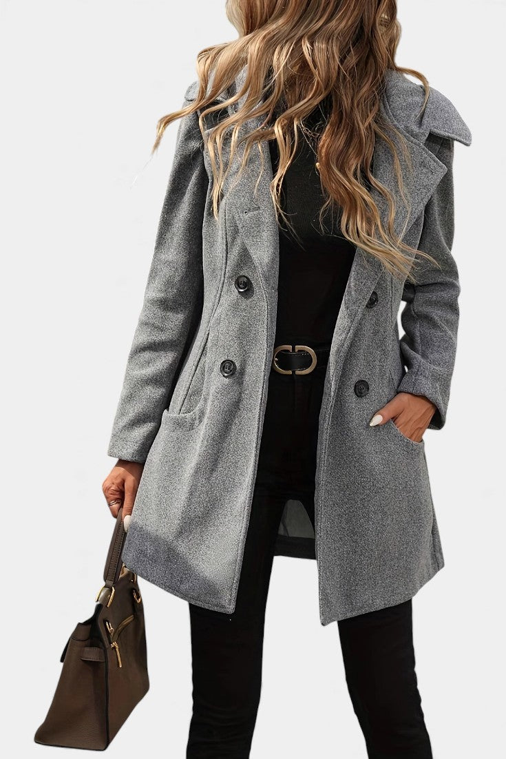 Ophelia | Double-Breasted Hooded Coat