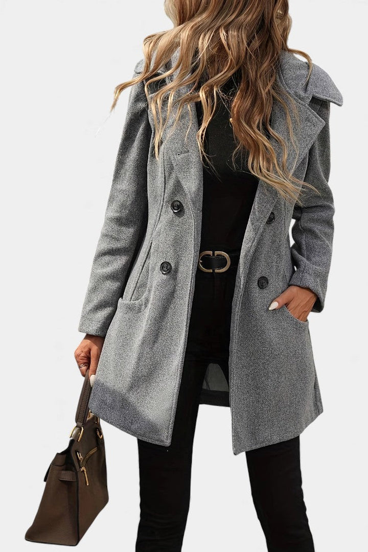 Ophelia | Double-Breasted Hooded Coat