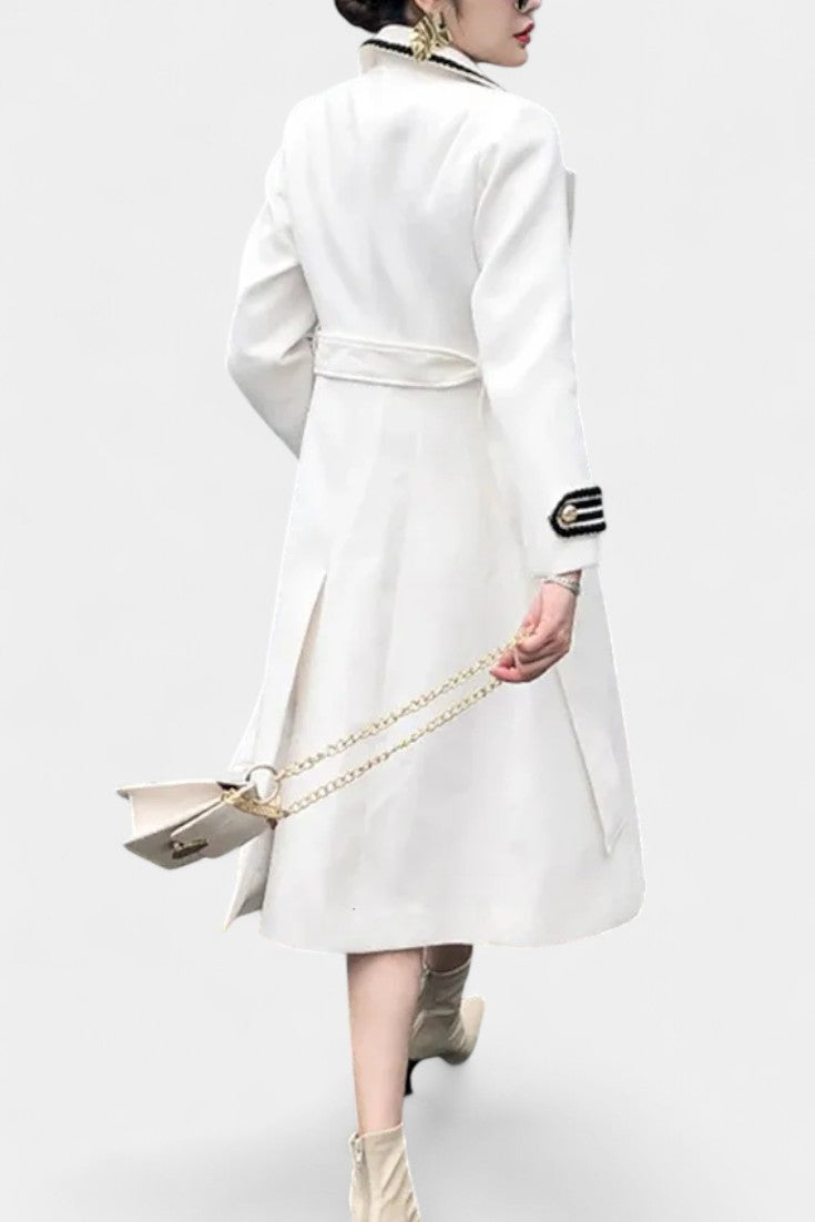Rosaline | Tailored Double-Breasted Long Coat