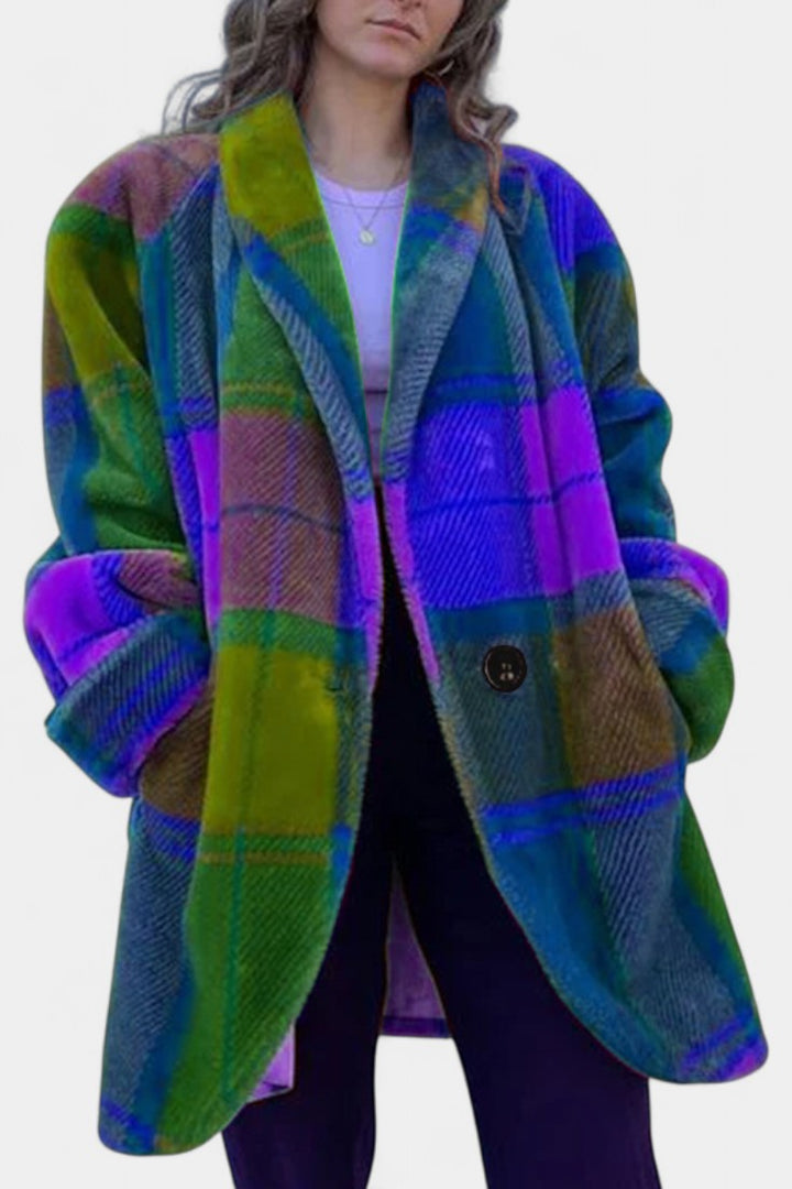 Ramona | Bold Checked Oversized Coat