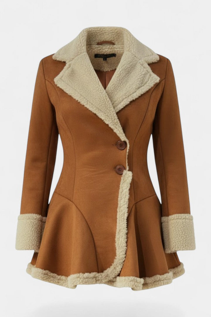 Agatha | Fitted Flared Button Coat
