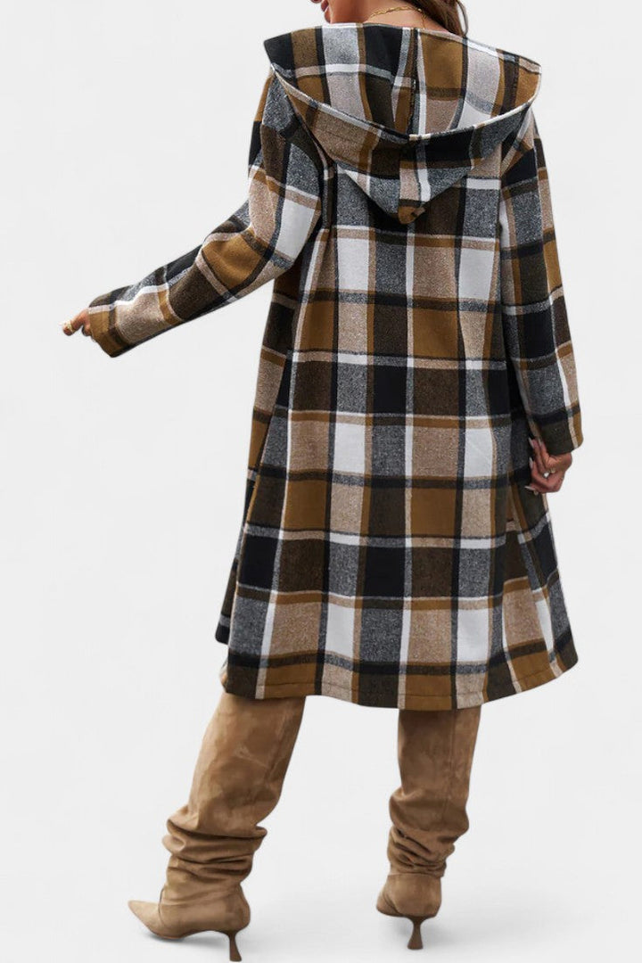 Odile | Hooded Check Jacket