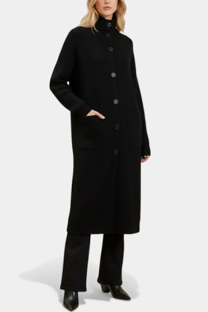 Amelie | Longline Roll Neck Coat