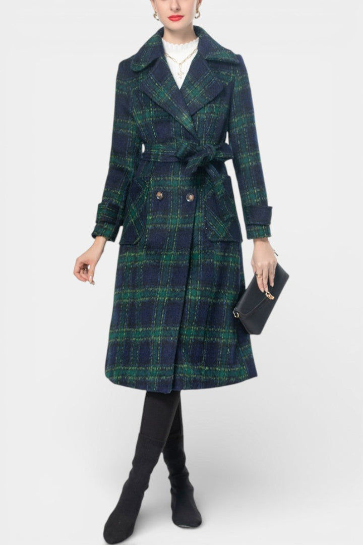 Sabella | Checked Longline Coat