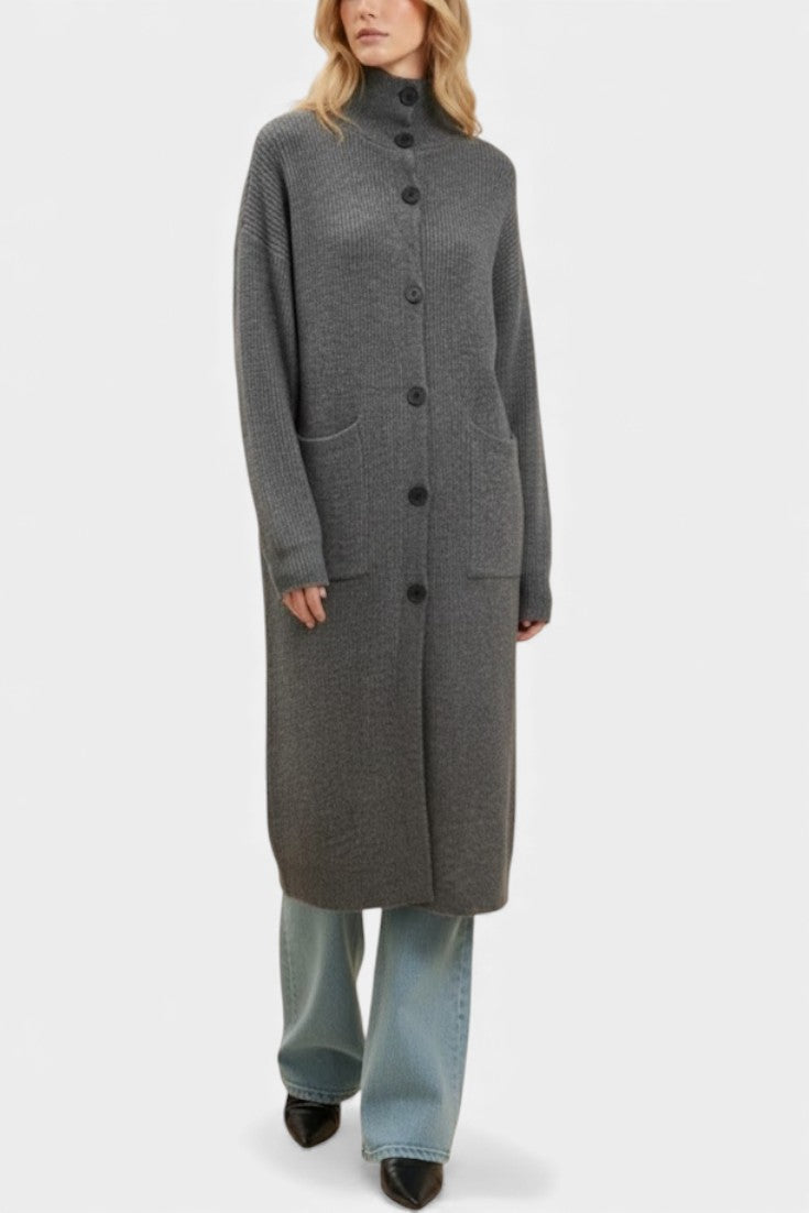 Amelie | Longline Roll Neck Coat