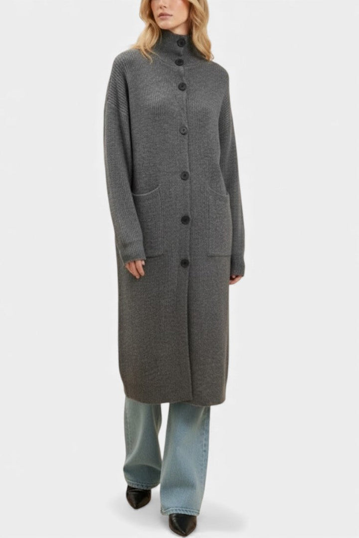 Amelie | Longline Roll Neck Coat