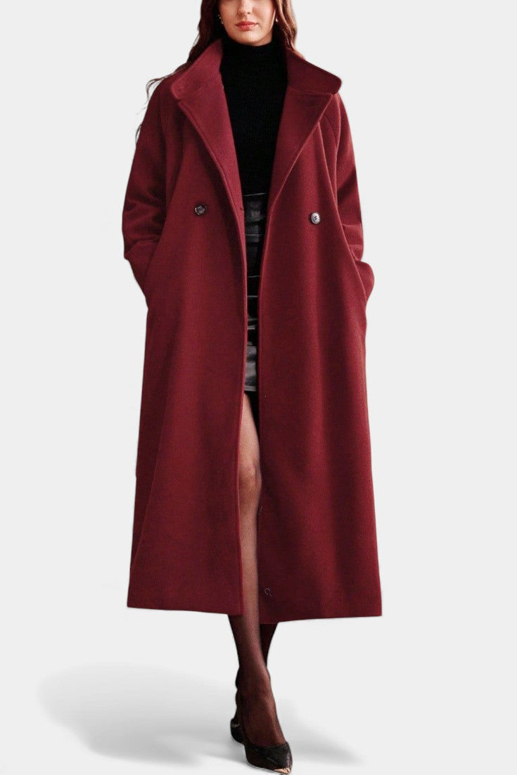 Lenora | Belted Long Wrap Coat