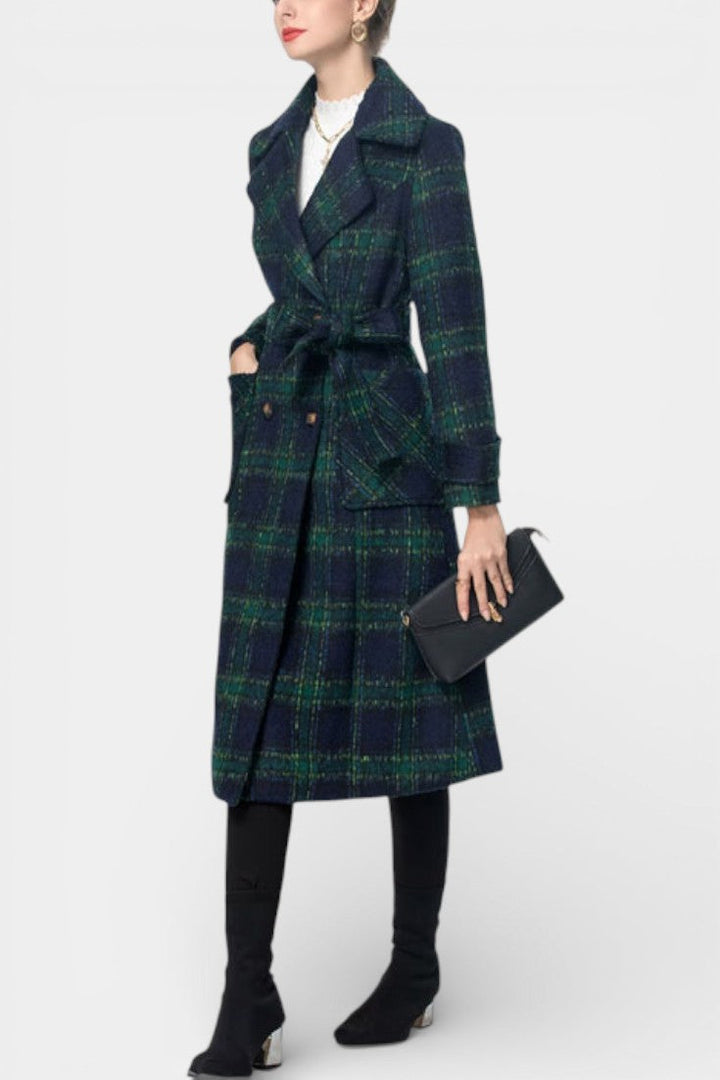 Sabella | Checked Longline Coat