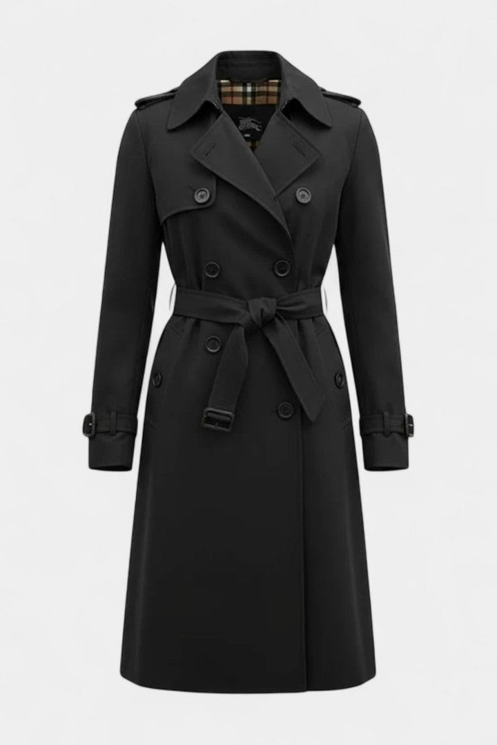 Guinevere | Double-Breasted Belted Trench Coat