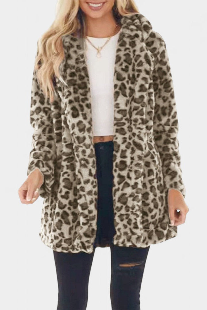 Nadine | Plush Longline Hooded Coat