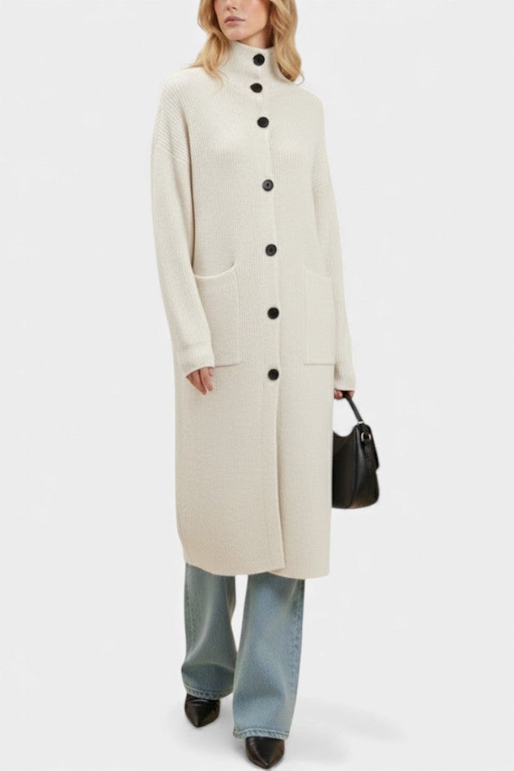 Amelie | Longline Roll Neck Coat