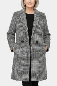 Yasmin | Textured Tailored Long Coat