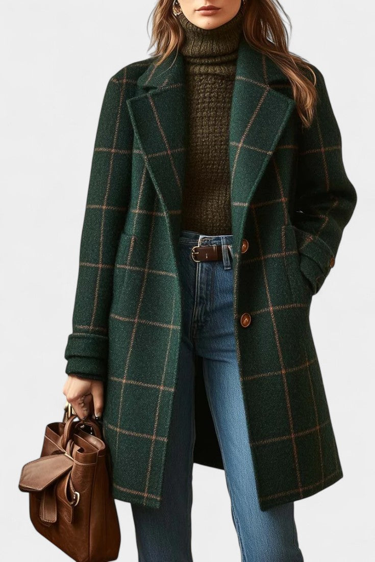 Octavia | Tailored Checked Coat