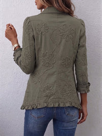 Ascensión | Ruffled Embroidered Jacket