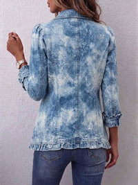 Genoveva | Ruffled Botanical Ombre Jacket