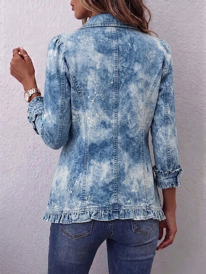 Genoveva | Ruffled Botanical Ombre Jacket