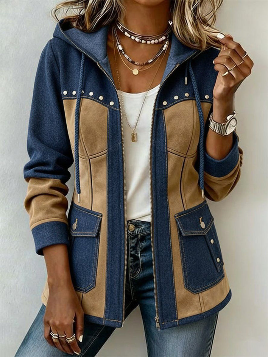 DELACROIX | Véronique Two-Material Hooded Jacket