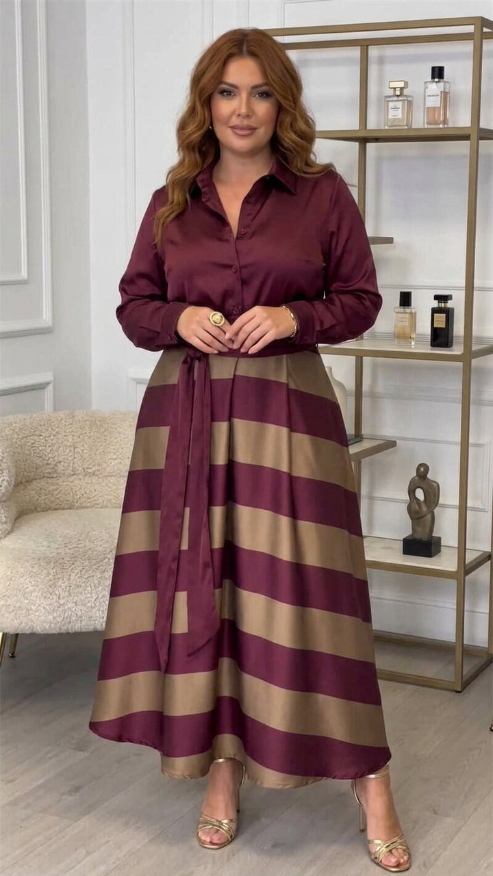 Yvonne | Striped Maxi Dress